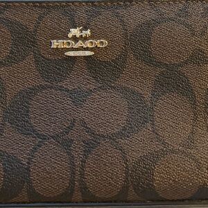 Coach Dark Brown Signature Wallet